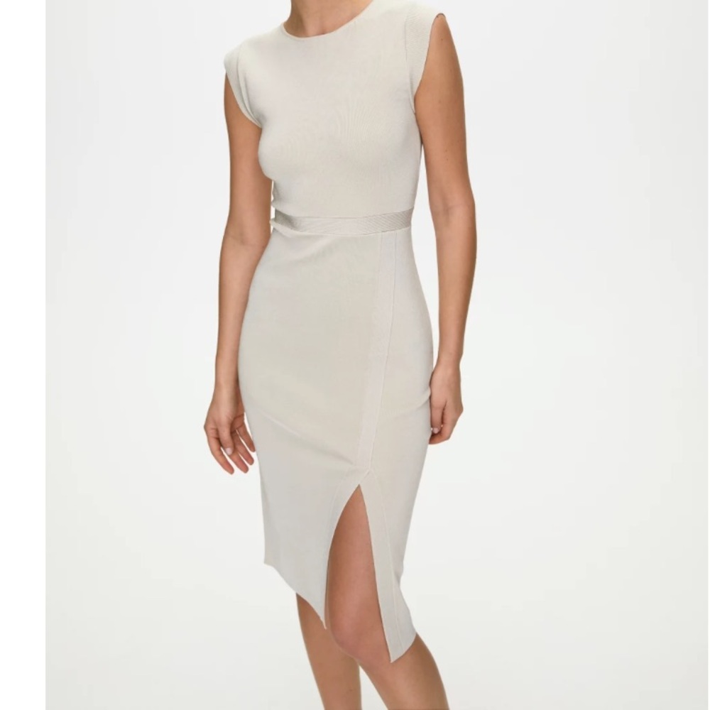 NWOT Aritzia Babaton Body-con Elegant Black Sleeveless Dress Size XXS - Picture 3 of 13